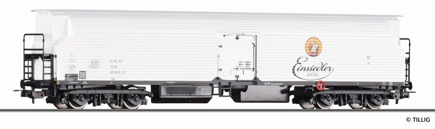 Tillig 77047 - H0 - Maschinenkühlwagen 'Einsiedler Brauhaus', DR, Ep. IV